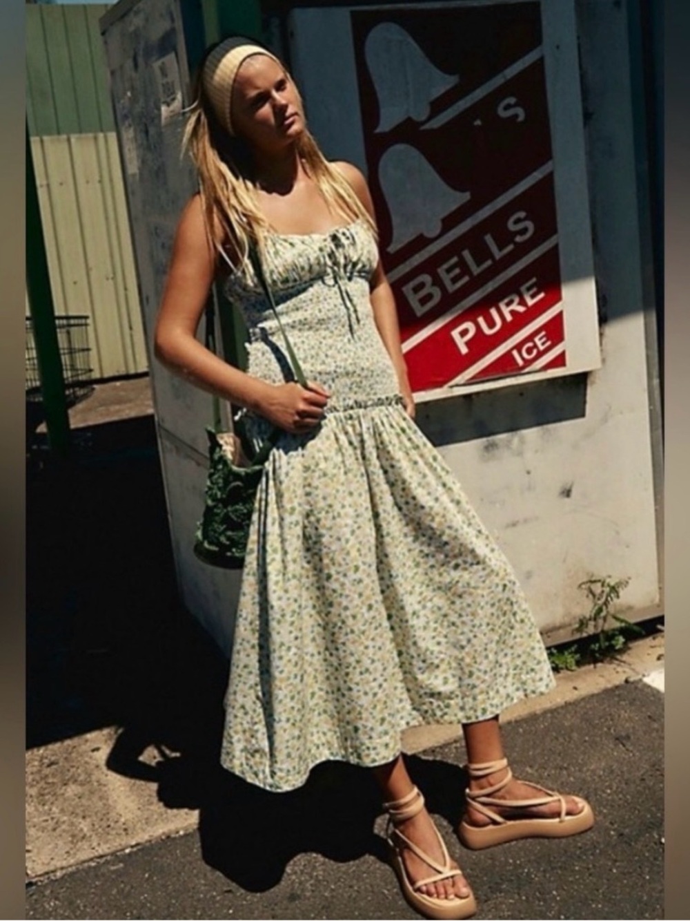 NWT! Free People Lavender Daze Floral Smocked Dress
